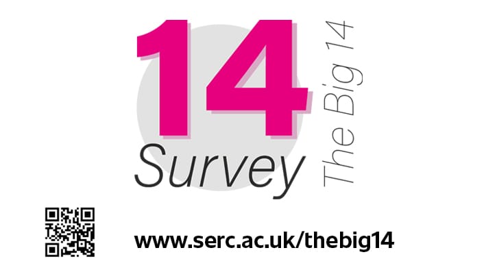 Big 14 Survey, and qr code